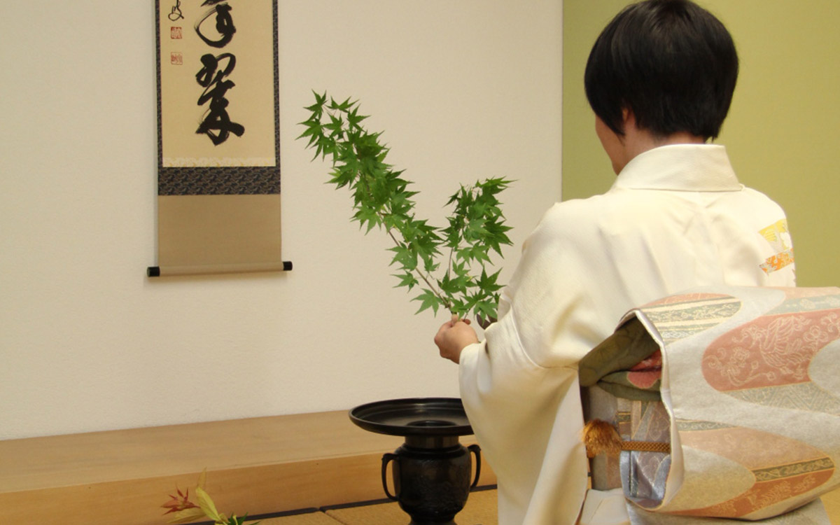 Ikebana-Demonstration